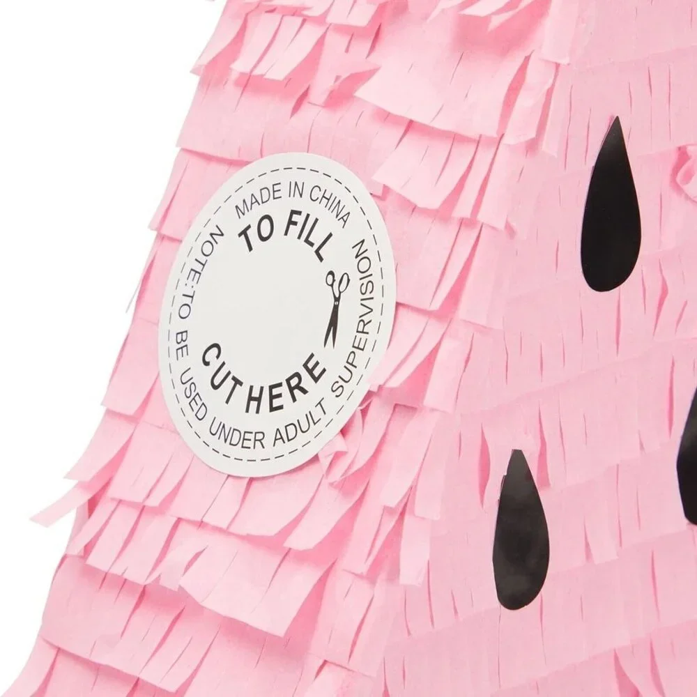 Watermelon Pinata for Kids Birthday One in a Melon Party Decorations 13.7x16.3